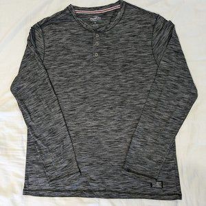 Flag & Anthem - Grey Stripped Henley - FINAL SALE